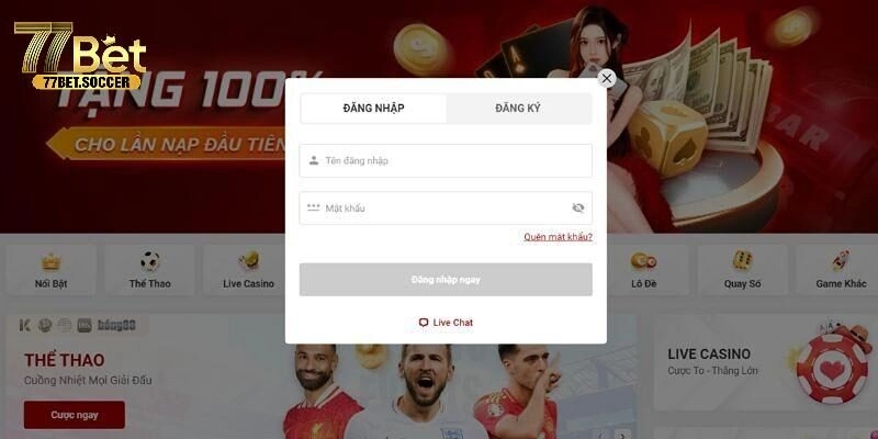 Cách đăng nhập 77bet an toàn